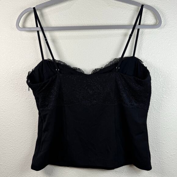 CAMI NYC Black Lace Bustier Cami Top NWT Whimsigoth Romantic Goth Rave Sexy M - Picture 5 of 8